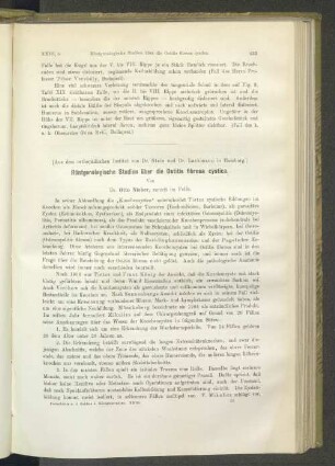Röntgenologische Studien über Ostitis fibrosa cystica.