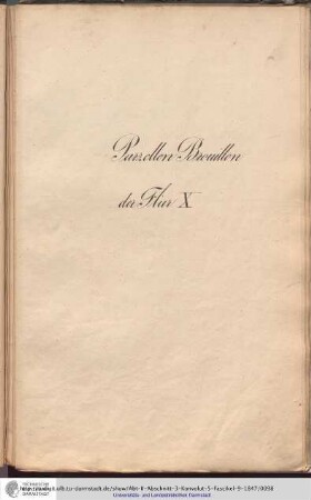 Parzellen-Brouillon Heusenstamm Flur X