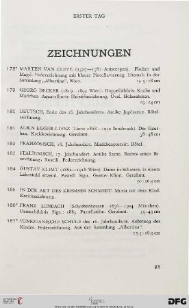 Zeichnungen (Nr. 178-187)
