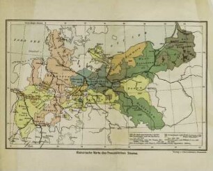 Historische Karte des Preussischen Staates