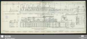 Zchg. 13389. Plan zur Papiermaschine II, 2100mm beschnittene Arbeitsbreite für die Herrn Glogner & Methner in Ziegenhals
