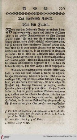 Das dreyzehnte Capitel: Von den Furien