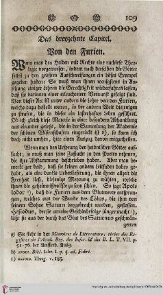 Das dreyzehnte Capitel: Von den Furien