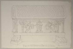 Graburne in der Metropolitankirche zu Ravenna mit den Gebeinen des seligen Erzbischofs Rainald von Ravenna