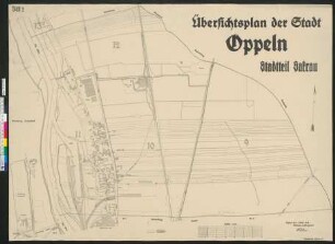 Übersichtskarte der Stadt Oppeln