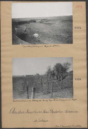 Drahthindernisse in der Stellung des Res. Inf. Regts. 223 bei Kupozzyrice a.d. Strypa