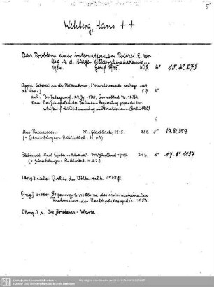 Wehberg, Hans