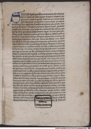 Bulla Tandem ascensurus. Rom, 1478.03.21