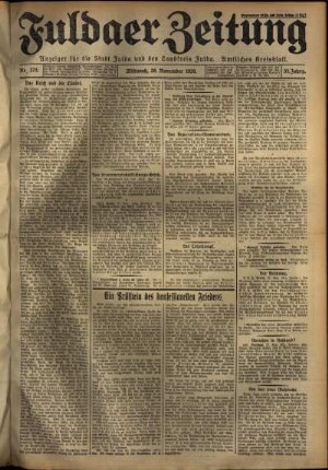 Ausgabe vom Mittwoch, den 28. November 1928.