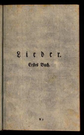 5-42, Lieder. Erstes Buch.