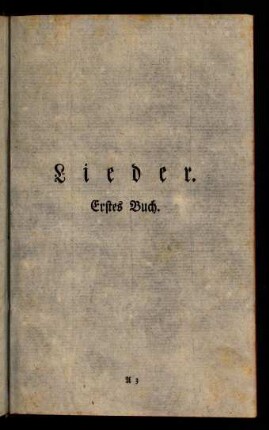 5-42, Lieder. Erstes Buch.