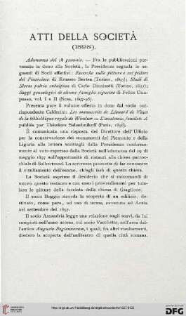 Atti della società: (1898)