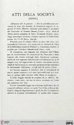 Atti della società: (1898)