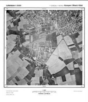 Kempen (Rhein) Süd, Gauß-Krüger-Koordinaten: Rechtswert: 2528, Hochwert: 5690