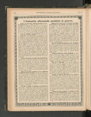 L'industrie allemande pendant la guerre.