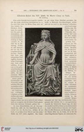 Elfenbein-Relief des XVI. Jahrhunderts im Musée Cluny zu Paris