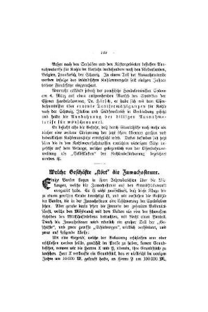Welche Geschäfte "stört" die Zuwachssteuer