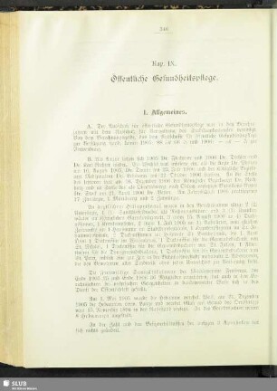 Kap. IX. Öffentliche Gesundheitspflege