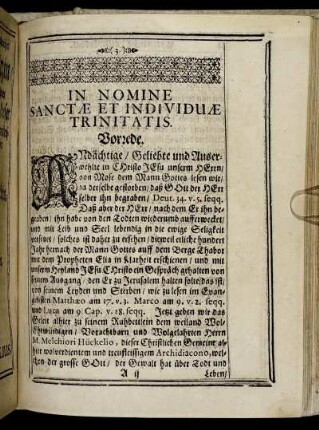 Vorrede.; Leichtext.; Eingang.; Erklärung.