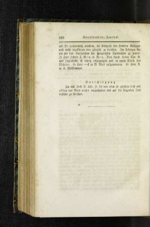 Berichtigung