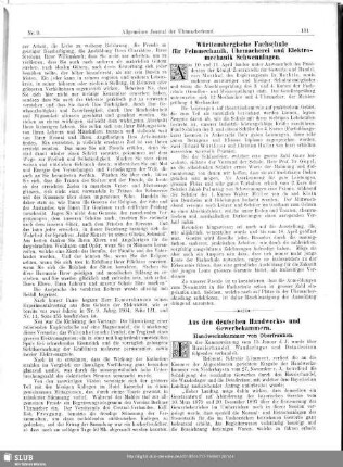 Aus den deutsche Handwerks- und Gewerbekammern