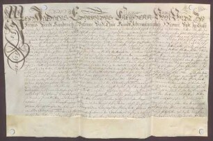 Instrumentum nobilitatis des Jodok Edmund Raitz von Frentz zu Kentenich.