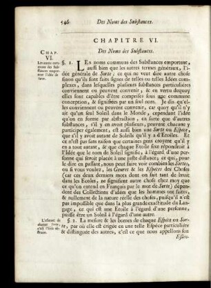 Chapitre VI. Des Noms des Substances
