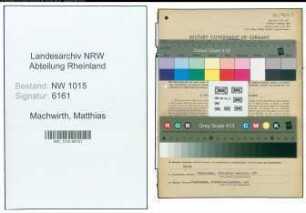 Entnazifizierung Matthias Machwirth , geb. 26.11.1897 (Fabrikant)