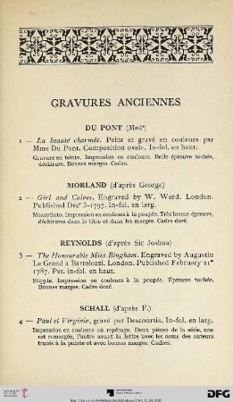 Gravures Anciennes (Nr. 1-4)