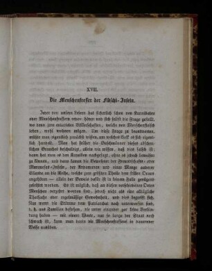 XVII Die Menschenfresser der Fidschi-Inseln.