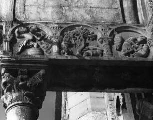 Fries mit Monatsdarstellungen : Fries mit Monatsdarstellungen (um 1138; Nicolaus). Verona, Kirche San Zeno Maggiore