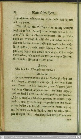 [Vom Klee-Bau]