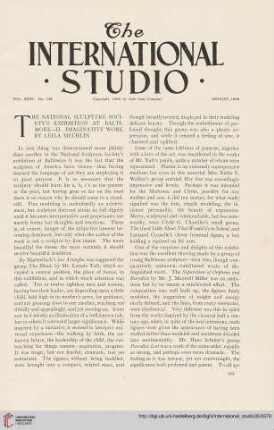 35.1908 = Nr. 138: The National Sculpture Society's exhibition at Baltimore, 2, Imaginative work