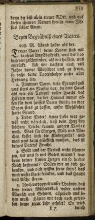 Beym Begräbniß eines Vaters