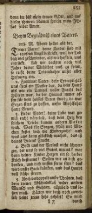 Beym Begräbniß eines Vaters