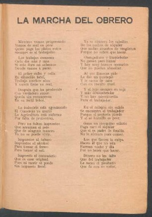 La marcha del obrero