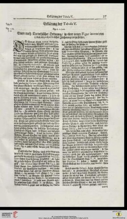 Erklaerung der Tabula V
