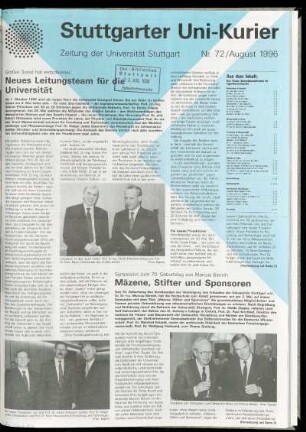 Heft Nr. 72 / August 1996