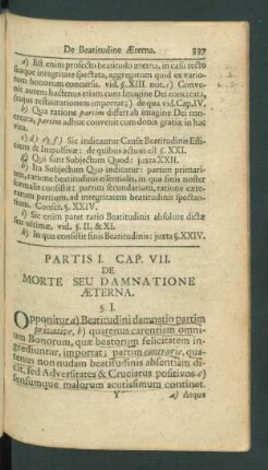 Cap. VII. De Morte Seu Damnatione Aeterna