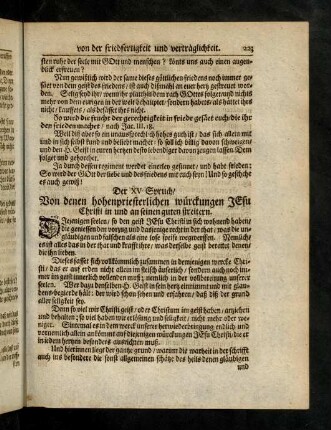223-236, XV. Von den hohenpriesterlichen wuerckungen Jesu Christi