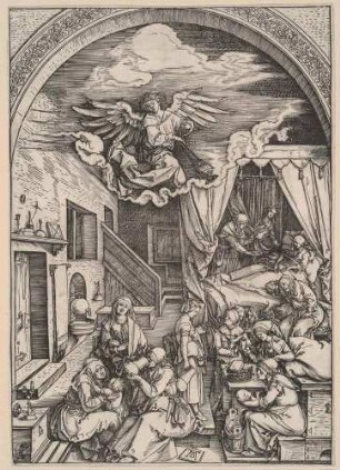 Marienleben, Blatt 5: Die Geburt Mariens