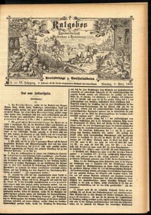 Ausgabe vom Sonntag, den 08. März 1903.
