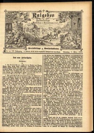 Ausgabe vom Sonntag, den 08. März 1903.