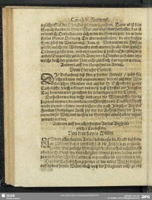 Antwort auff den achtzehenden Articul Augspurgischer Confession. Von dem freyen Willen