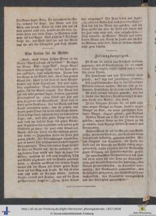 Zeitungsanzeigen.