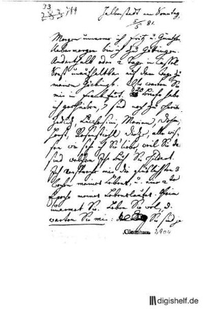 93: Brief von Johannes von Müller an Leopold Friedrich Günther von Goeckingk