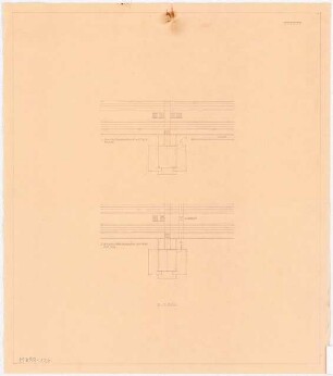 Empfangsgebäude an einer Vorortbahn Monatskonkurrenz Mai 1929: Lageplan 1:500 in 2 Varianten