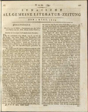 Num. 54. Den 3. März 1804