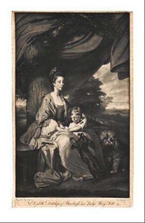 Elizabeth Scott, Duchess of Buccleuch mit ihrer Tochter Mary Scott