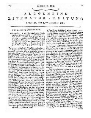 Stats-Anzeigen. Bd. 8-10. Gesammelt ... von A. L. Schlözer. Göttingen: Vandenhoeck 1785-87